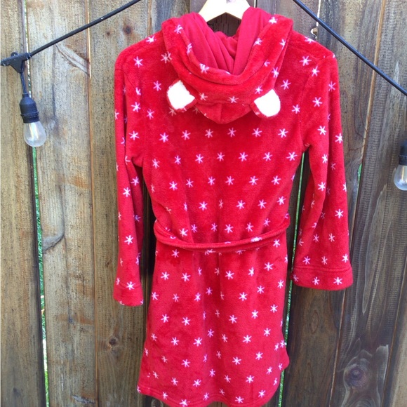 Bear Ears Cat & Jack Medium (7-8) child’s robe with hood. - Picture 6 of 7